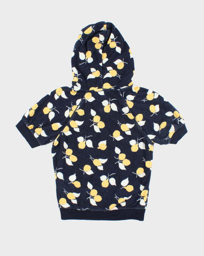 Vintage Y2k 00s Juicy Couture Towling Short Sleeve Hoodie - M