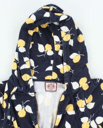 Vintage Y2k 00s Juicy Couture Towling Short Sleeve Hoodie - M