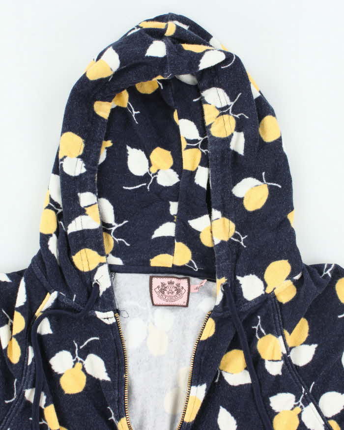 Vintage Y2k 00s Juicy Couture Towling Short Sleeve Hoodie - M