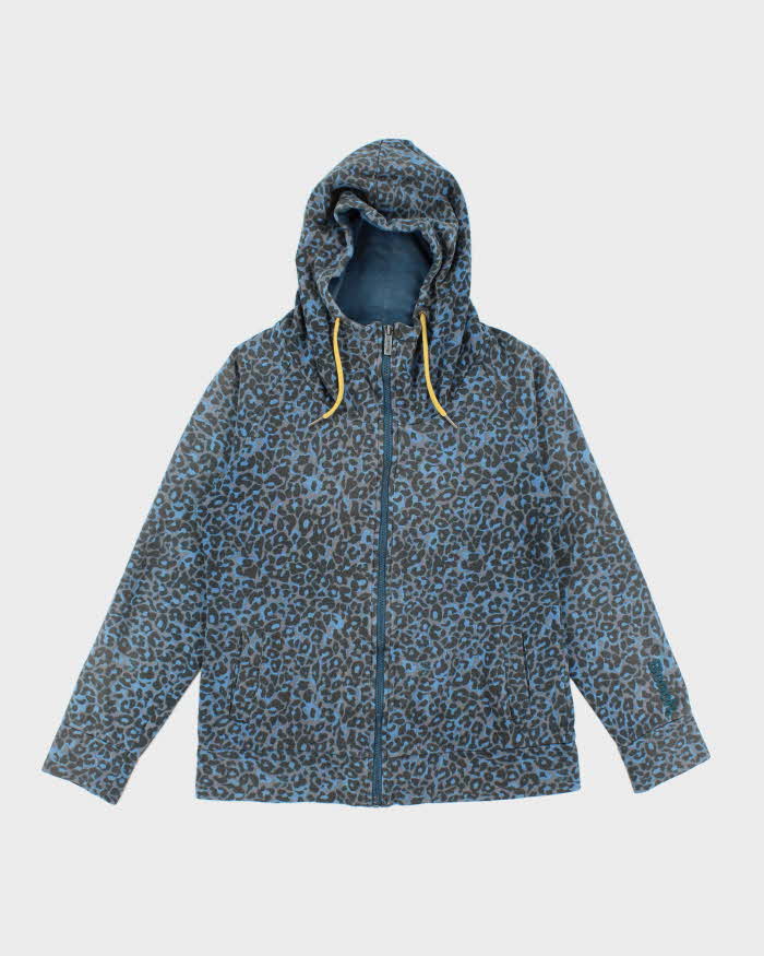 Vintage Y2K 00s Bench Leopard Print Zip-Up Hoodie - M