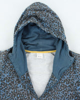 Vintage Y2K 00s Bench Leopard Print Zip-Up Hoodie - M