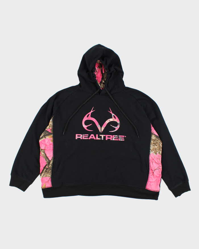 Vintage Y2K Women's Real Tree Pink Camo Hoodie - XXL
