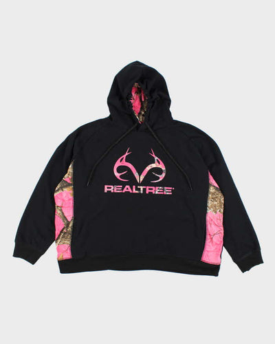 Vintage Y2K Women's Real Tree Pink Camo Hoodie - XXL