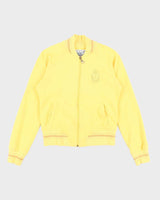 Vintage Y2k 00s Guess Yellow Zip-Up Jumper - M