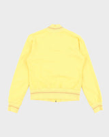 Vintage Y2k 00s Guess Yellow Zip-Up Jumper - M