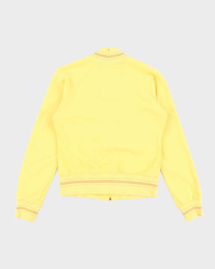 Vintage Y2k 00s Guess Yellow Zip-Up Jumper - M