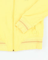 Vintage Y2k 00s Guess Yellow Zip-Up Jumper - M