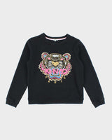 Vintage 2000's Women's Kenzo Embroidered Tiger Sweatshirt - L