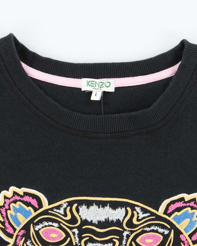 Vintage 2000's Women's Kenzo Embroidered Tiger Sweatshirt - L