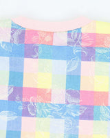 Vintage 80's Women's Floral Patterned V-Neck Sweatshirt - S