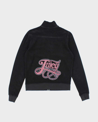 Vintage Y2k 00s Juicy Couture Towelling Zip-Up Jumper - L