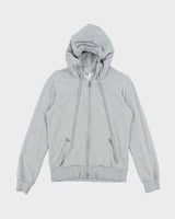 Vintage 00s Y-3 Yohji Yamamoto x Adidas Grey Zip-Up Hoodie - M