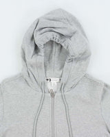 Vintage 00s Y-3 Yohji Yamamoto x Adidas Grey Zip-Up Hoodie - M