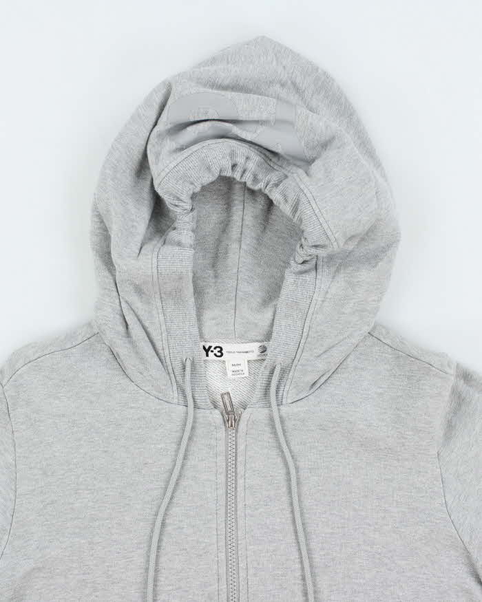 Vintage 00s Y-3 Yohji Yamamoto x Adidas Grey Zip-Up Hoodie - M
