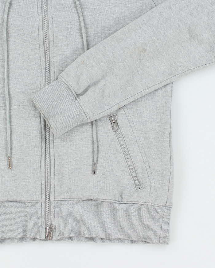 Vintage 00s Y-3 Yohji Yamamoto x Adidas Grey Zip-Up Hoodie - M