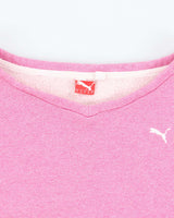 Vintage Y2K Women's Puma V-Neck Sweatshirt - M
