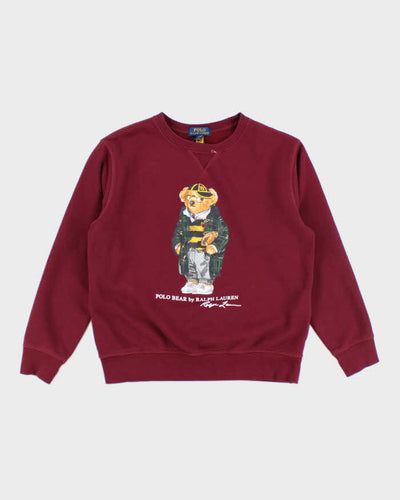Vintage 2000's Women's Ralph Lauren Polo Bear Sweatshirt - L
