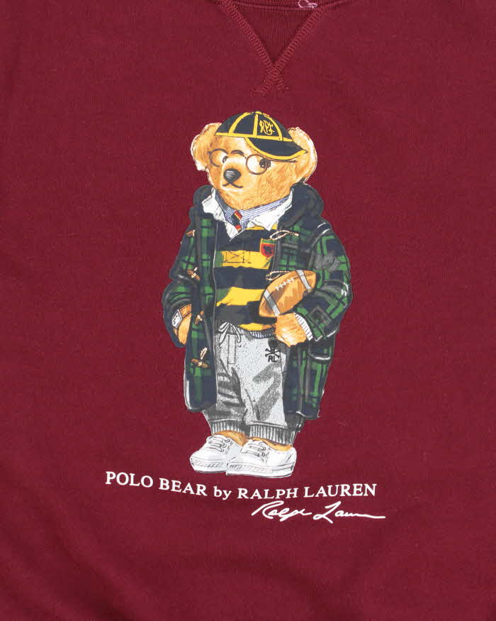 Vintage 2000's Women's Ralph Lauren Polo Bear Sweatshirt - L