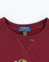 Vintage 2000's Women's Ralph Lauren Polo Bear Sweatshirt - L
