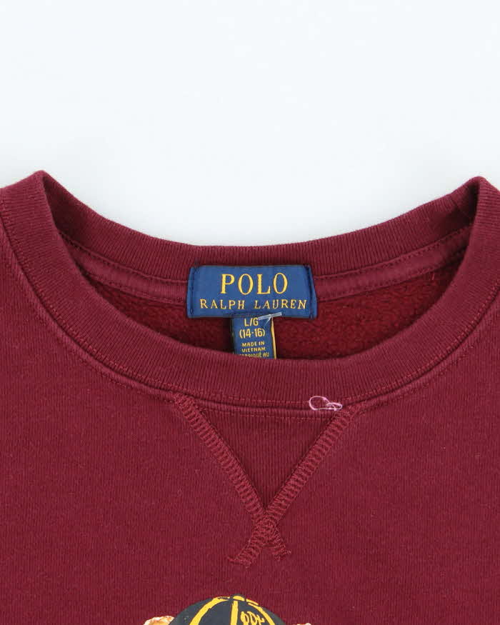 Vintage 2000's Women's Ralph Lauren Polo Bear Sweatshirt - L
