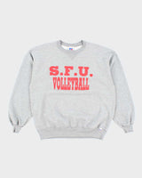 Vintage S.F.U Volleyball Grey Sweatshirt - XL