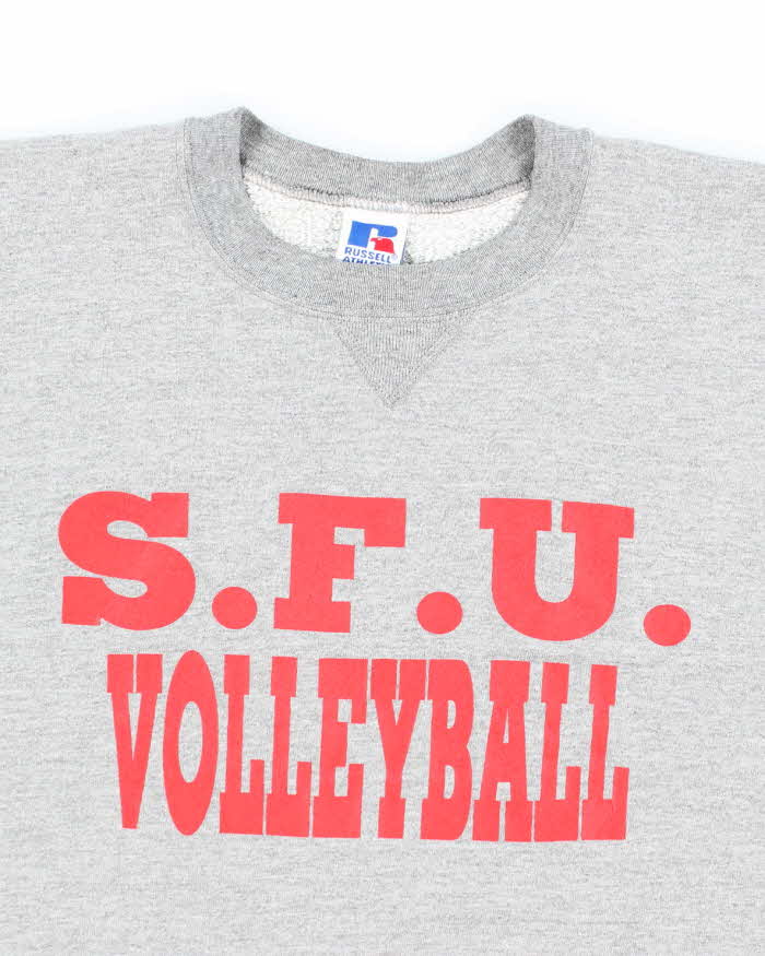 Vintage S.F.U Volleyball Grey Sweatshirt - XL