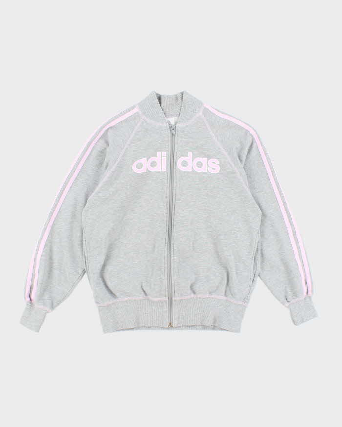 Vintage Y2k 00s Adidas Zip-Up Jumper - S