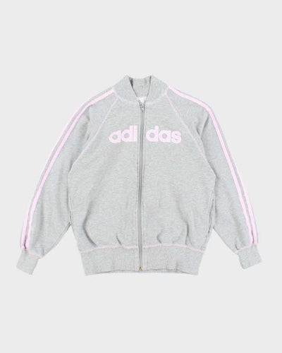 Vintage Y2k 00s Adidas Zip-Up Jumper - S