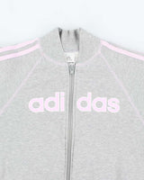 Vintage Y2k 00s Adidas Zip-Up Jumper - S