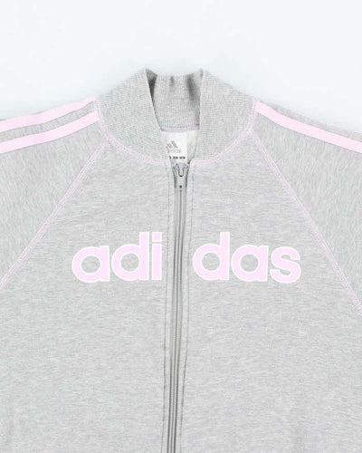 Vintage Y2k 00s Adidas Zip-Up Jumper - S