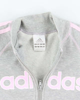 Vintage Y2k 00s Adidas Zip-Up Jumper - S