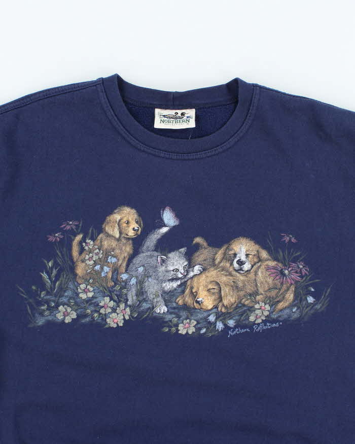 Vintage 2000's Northern Reflections Animals Graphic Sweatshirt - M