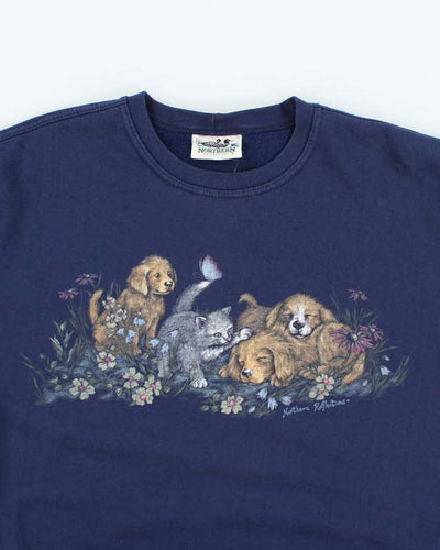 Vintage 2000's Northern Reflections Animals Graphic Sweatshirt - M