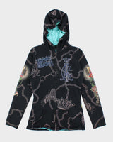 Vintage Y2K Women's Christian Audiger Sequined Zip Up Hoodie - S