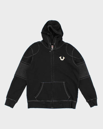Vintage Y2K True Religion Contrast Stitch Zip Up Hoodie - M