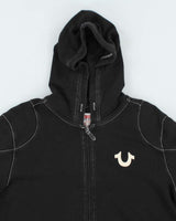 Vintage Y2K True Religion Contrast Stitch Zip Up Hoodie - M
