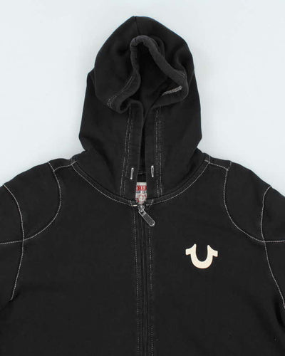 Vintage Y2K True Religion Contrast Stitch Zip Up Hoodie - M