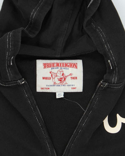 Vintage Y2K True Religion Contrast Stitch Zip Up Hoodie - M