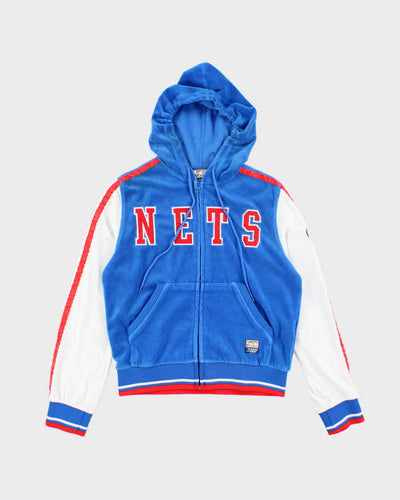 Vintage Y2K Women's Hardwood Classics New York Nets Zip Up Hoodie - S