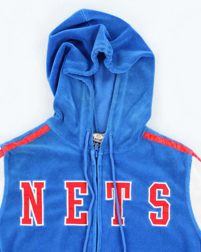 Vintage Y2K Women's Hardwood Classics New York Nets Zip Up Hoodie - S