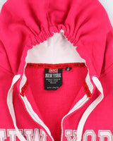 Vintage Y2K Women's New York Spell Out Zip Up Hoodie - L