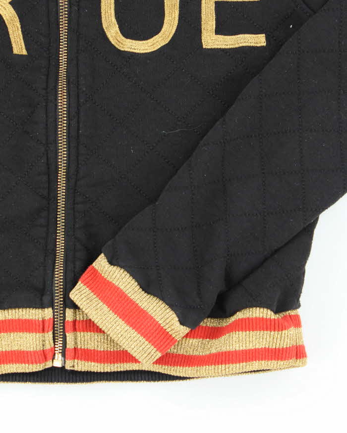Vintage Y2K Women's True Religion Spell Out Zip Up Hoodie - XS