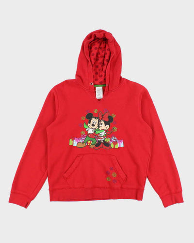 Vintage 2000's Disney Embroidered Logo Hoodie - L