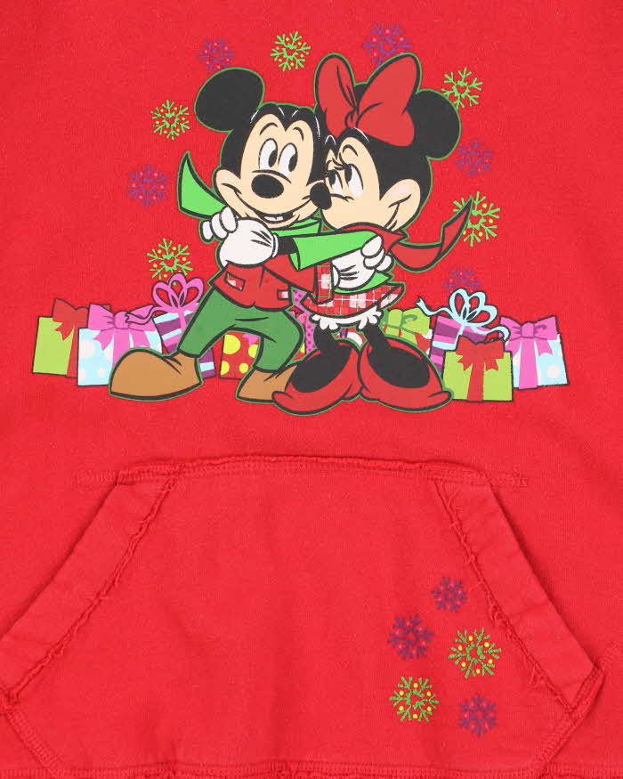 Vintage 2000's Disney Embroidered Logo Hoodie - L