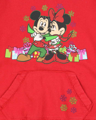 Vintage 2000's Disney Embroidered Logo Hoodie - L