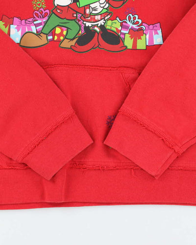Vintage 2000's Disney Embroidered Logo Hoodie - L
