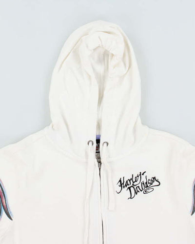 Vintage 2000's Women's Harley Davidson Graphic Print Zip Up Hoodie - L