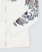 Vintage 2000's Women's Harley Davidson Graphic Print Zip Up Hoodie - L