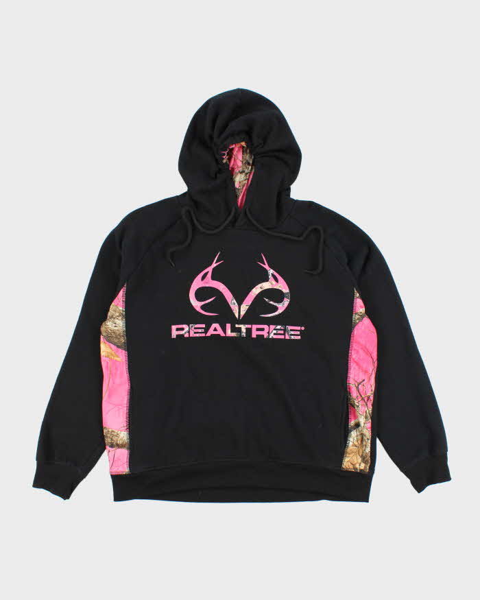 Vintage Y2K Women's Real Tree Pink Camouflage Logo Hoodie - M