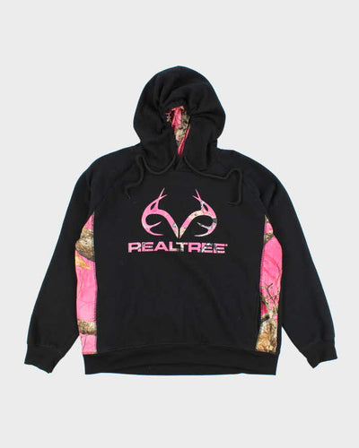 Vintage Y2K Women's Real Tree Pink Camouflage Logo Hoodie - M